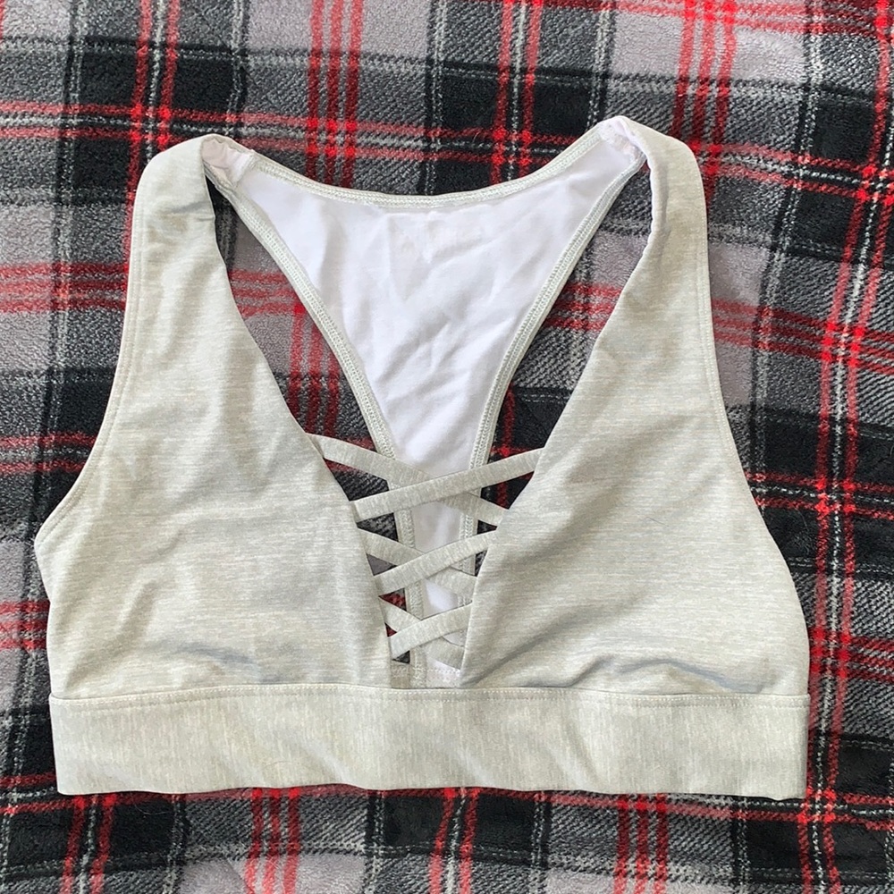 Light Green PINK Sports Bra